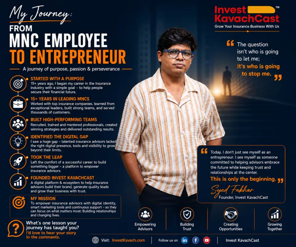 From MNC Employee to Entrepreneur My Journey to Empower Insurance Advisors